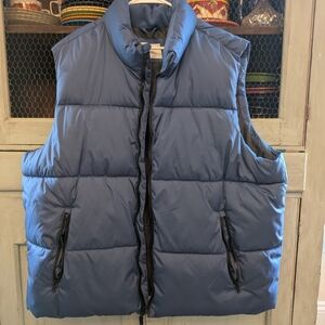 Men's Blue Puffer Vest